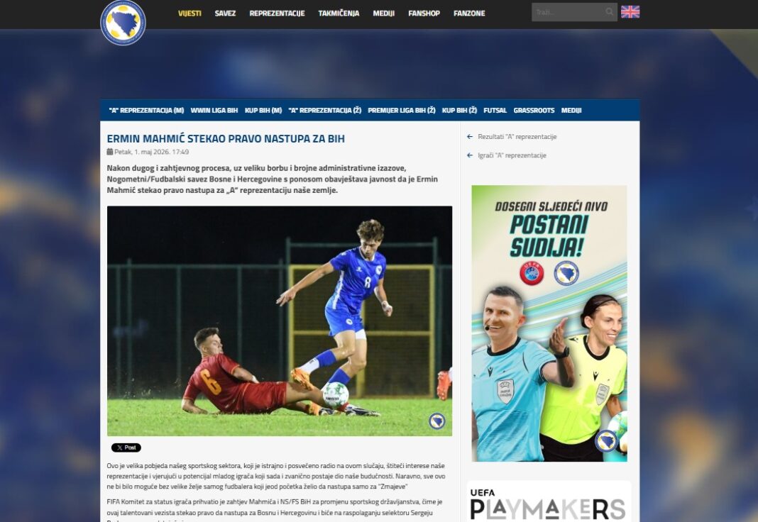 Oglasio se i FS BiH o novom Zmaju: Ovo je velika pobjeda Oglasio se i FS BiH o novom Zmaju: Ovo je velika pobjeda