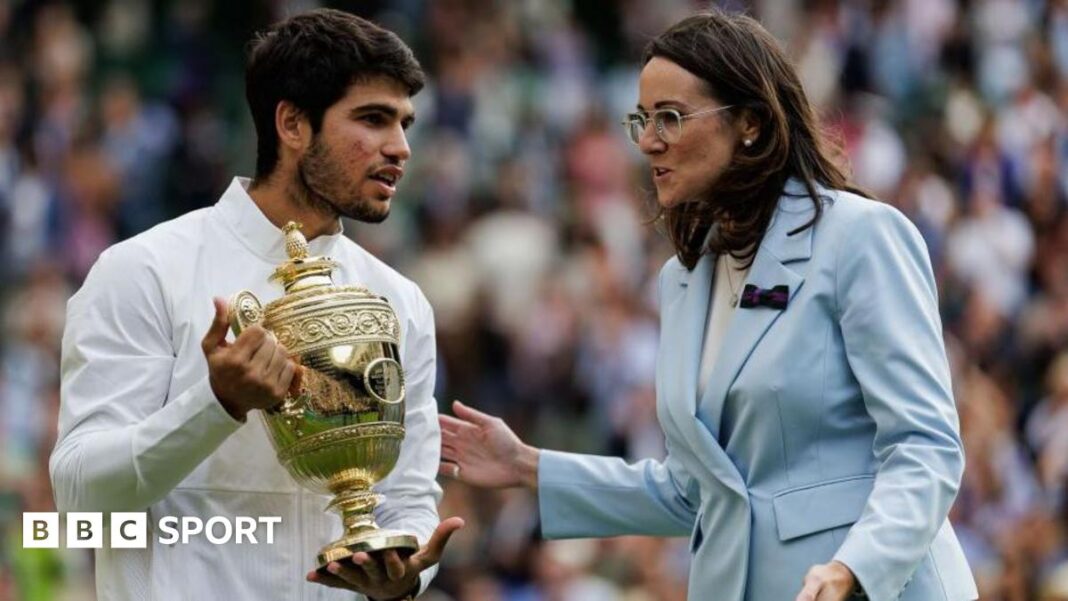 Sally Bolton odlazi s mjesta šefa All England Cluba nakon Vimbldona Aaron Rai with the US PGA Championship trophy