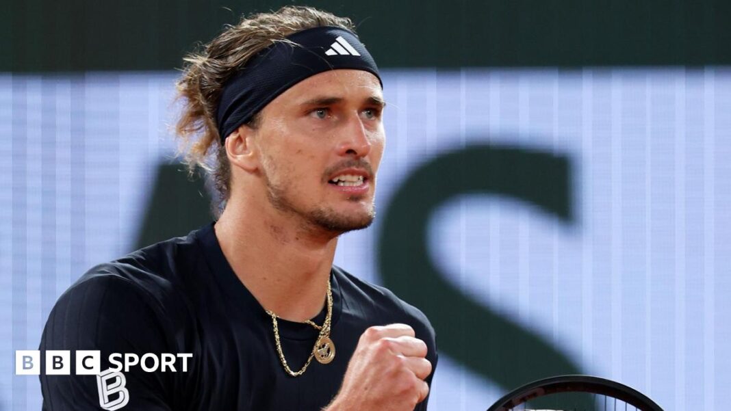 French Open 2026: Zverev, Mensik, Cobolli i Arnaldi u polufinalu grend slema Alexander Zverev celebrates at the 2026 French Open