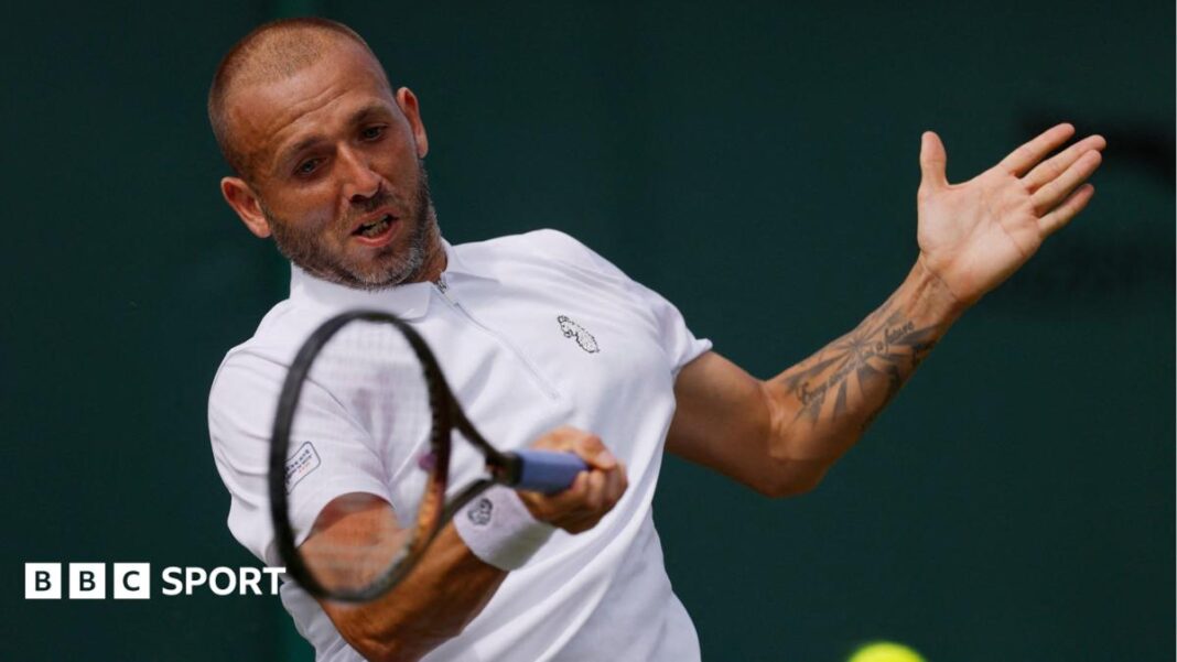 Kvalifikacije za Wimbledon: Britanac Dan Evans gubi u posljednjem singl meču u karijeri Dan Evans