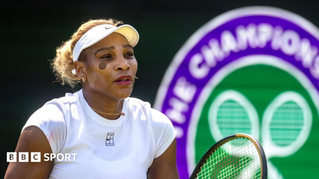 Povratak Serene Vilijams: Sedmostruka šampionka Vimbldona kaže da su je doping protokoli zamalo odložili da se vrati Serena Williams practises at Wimbledon