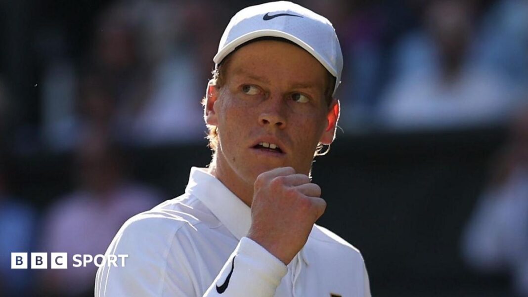 Wimbledon 2026: Jannik Sinner želi da obnovi dominaciju nakon šoka na French Openu Jannik Sinner celebrates winning a point at Wimbledon in 2025