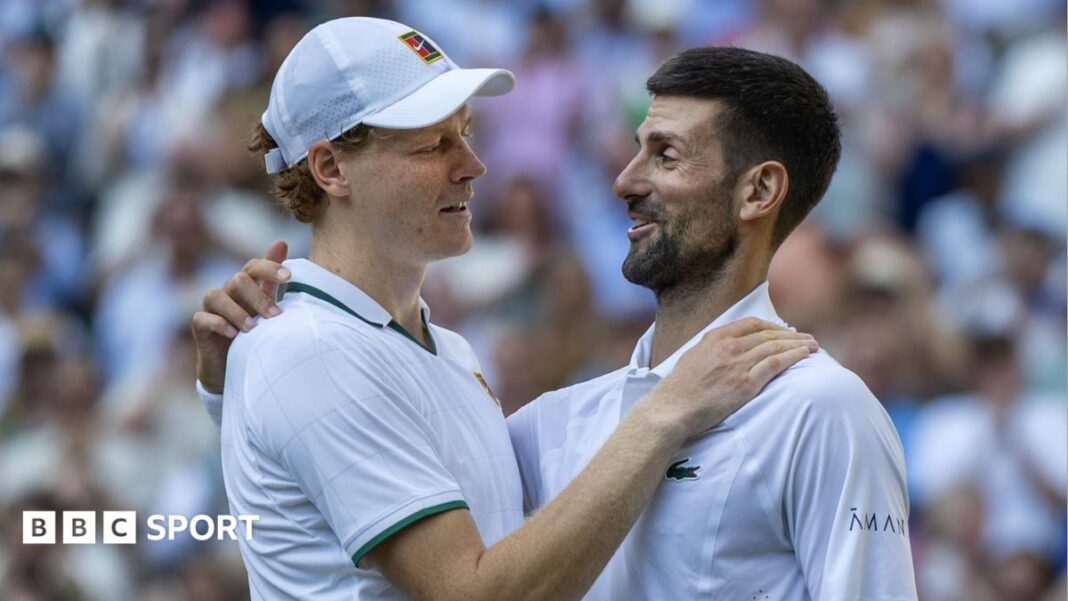 Rezultati Vimbldona 2026: Novak Đoković ‘dobar, ali nedovoljno dobar’ nakon što ga je Jannik Sinner pobedio u polufinalu Some tennis balls