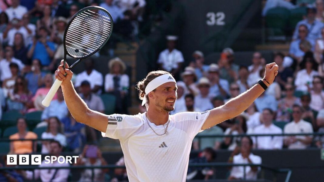 Rezultati Wimbledona 2026.: Alexander Zverev pobjeđuje povrijeđenog Taylora Fritza kako bi stigao do polufinala i završio turobnu seriju Alexander Zverev