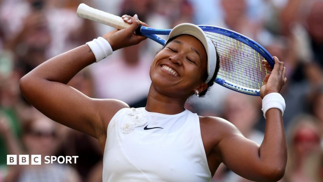 Rezultati Wimbledona 2026: Naomi Osaka zapanjila Arynu Sabalenku u sjajnom nastupu i stigla do četvrtfinala Naomi Osaka clenches her fist in celebration after beating Aryna Sabalenka