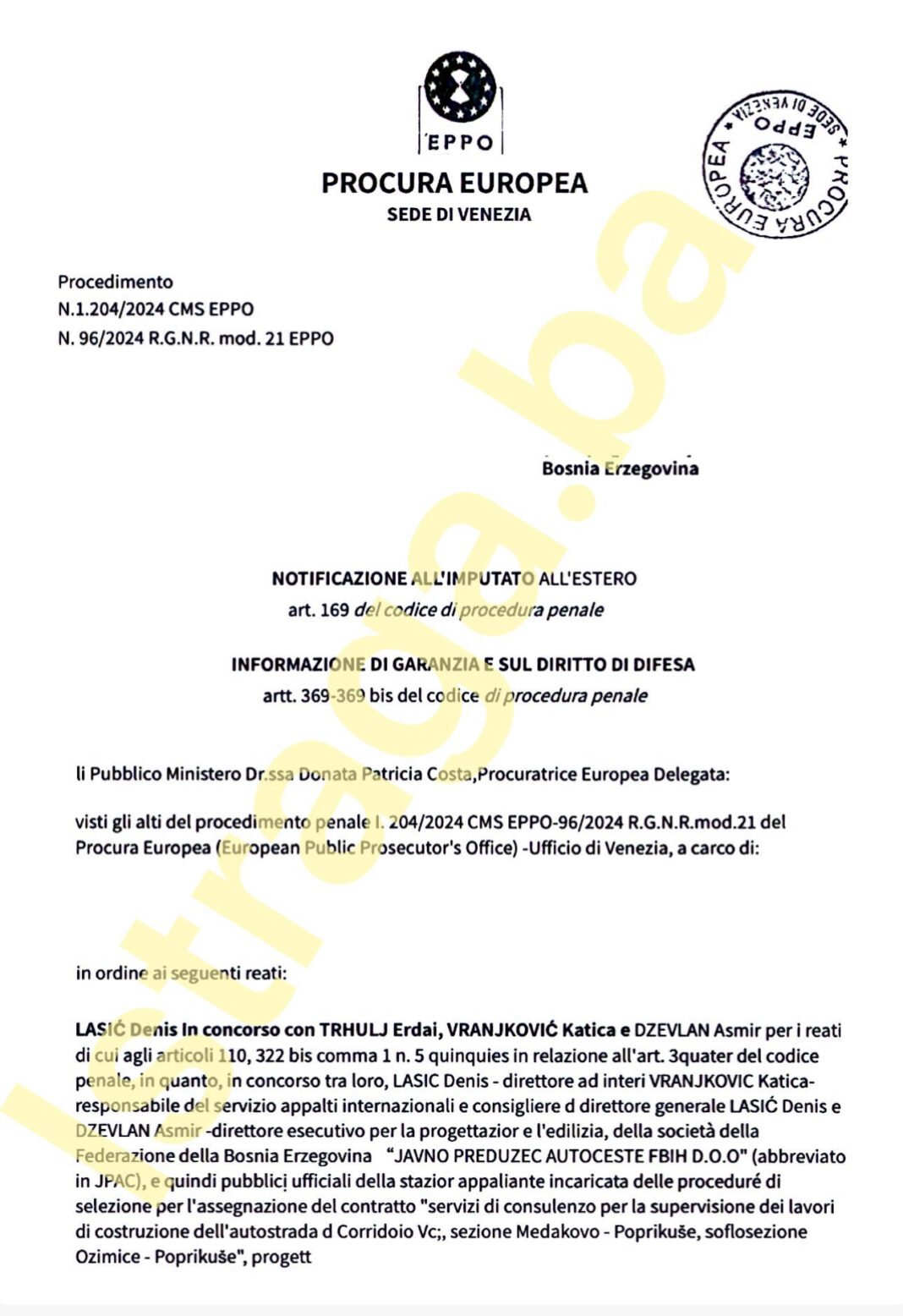 Zbog sumnje u zloupotrebe: Istražitelji OLAF-a ušli u Autoceste FBiH – Istraga .ba Zbog sumnje u zloupotrebe: Istražitelji OLAF-a ušli u Autoceste FBiH - Istraga .ba