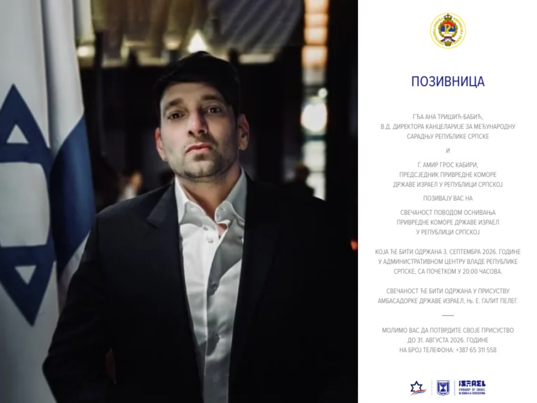 RS preko Izraela produbljuje mrežu uticaja u Washingtonu: U Banjoj Luci se osniva Privredna komora Izraela na čelu s Amirom Grossom Kabirijem – Istraga .ba RS preko Izraela produbljuje mrežu uticaja u Washingtonu: U Banjoj Luci se osniva Privredna komora Izraela na čelu s Amirom Grossom Kabirijem - Istraga .ba