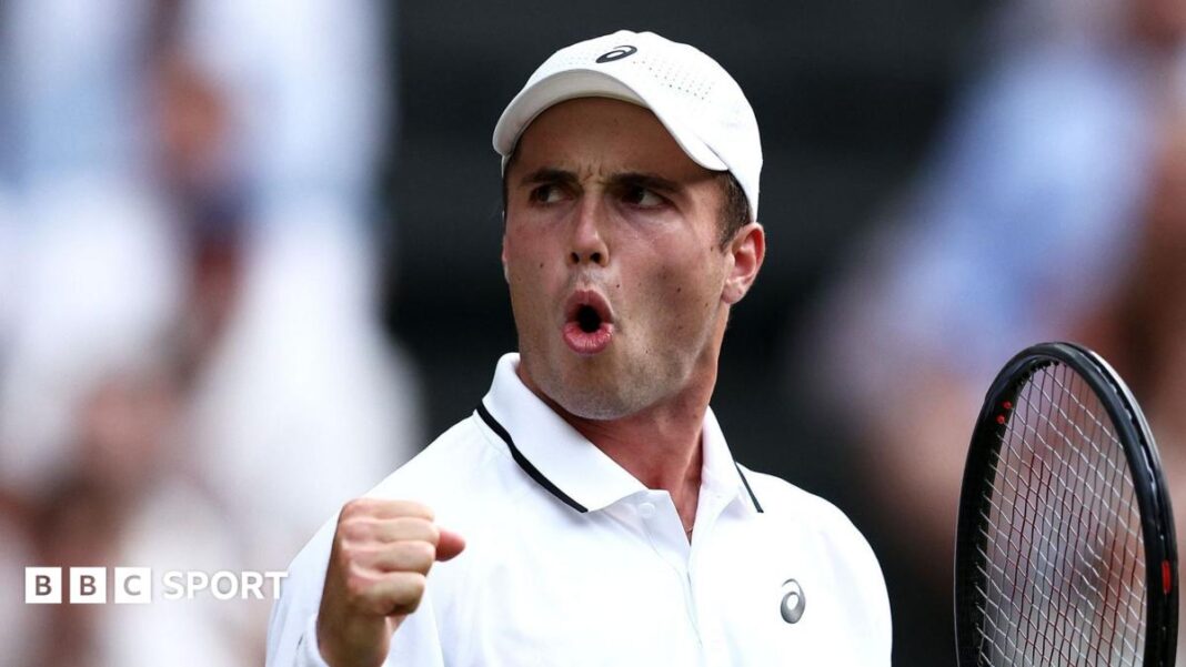 US Open 2026: Arthur Fery se vraća na Grand Slam fazu nakon trke u Wimbledonu Arthur Fery reacts to winning a point at Wimbledon