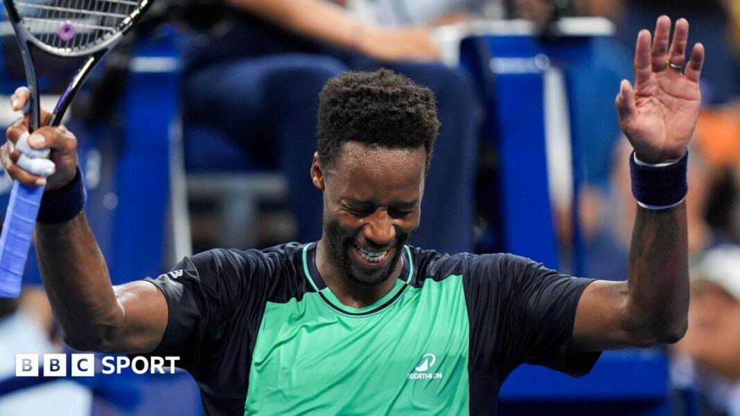 US Open 2026: Gael Monfils pobijedio na 40. rođendan i izborio drugo kolo New Yorka Gael Monfils thanks the US Open crowd for their support