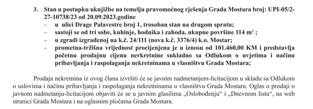 „Kompromisi“ i „dijalozi“ Salema Marića: Kako je bivši šef mostarske SDA “osigurao” kćerki ogroman stan u centru Mostara po mizernoj cijeni!? – Istraga .ba „Kompromisi“ i „dijalozi“ Salema Marića: Kako je bivši šef mostarske SDA “osigurao” kćerki ogroman stan u centru Mostara po mizernoj cijeni!? - Istraga .ba